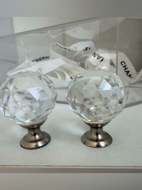 Isaac Jacob's glass crystal drawer pull knobs